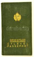 1939 Keményfedeles útlevél / Hard cover passport.