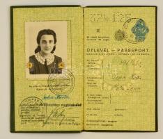 1939 Keményfedeles útlevél / Hard cover passport