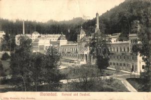 Marianske Lazne, Marienbad; Kursaal und Neubad / spa and sanatorium