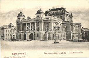 Zagreb, Hrv. narod. zem. kazaliste / National theatre (EK)