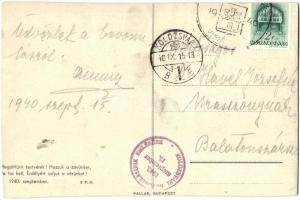 Erdélyi részek visszacsatolásának emlékére / Transylvania, irredenta propaganda, "vissza" ...