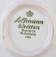 Seltmann porcelán tétel, egyiken apró lepattanással, összesen: 5 db, kézzel festett, jelzett