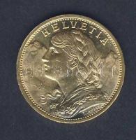 Svájc 1897B 20Fr Au "Vreneli" 6,452g T:1/2 k.