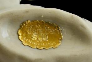 Gräfenthal játszó cica, kézzel festett, jelzett, kopott, m:7 cm