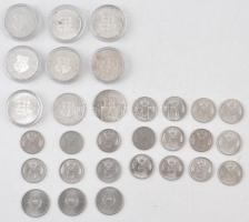 1946. 5Ft Ag "vastag Kossuth" (3x) + 1947. 5Ft Ag "Kossuth" (6x) + 1967-1968. 5F...