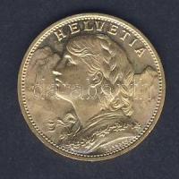 Svájc 1926B 20Fr Au "Vreneli" 6,452g T:1/2 R! Csak 50000db!