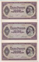 1945. 100P (3x) sorszámkövetők T:I,I-