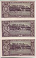 1945. 100P (3x) sorszámkövetők T:I,I-