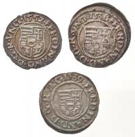 1536K-B Denár Ag (0,49g) + 1539K-B Denár Ag (0,53g) + 1552K-B Denár Ag "I. Ferdinánd" (0,5...