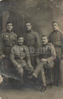 5 db RÉGI első világháborús katonai fotó képeslap vonattal és karácsonnyal / 5 WWI military photo po...