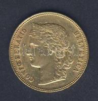 Svájc 1896B 20Fr Au "Helvetia" 6,452g T:2
