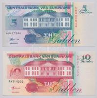 Suriname 1998. 5G + 1998. 10G T:I  Suriname 1998. 5 Gulden + 1998. 10 Gulden C:UNC