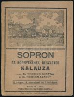 Dr. Thirring Gusztáv-Dr. Heimler Károly: Sopron és környékének részletes kalauza. Bp., 1921, Turistaság és Alpinizmus. Kiadói papírkötés, szakadt borítóval.