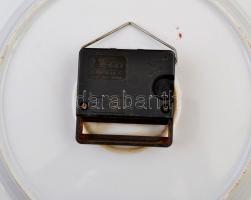 Kalocsai porcelán falióra, működik, elem nélkül, d:26 cm