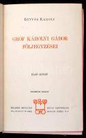Eötvös Károly munkái sorozat 11 kötete (Tünemények, A Jókay nemzetség, Magyar alakok, Deák Ferencz I...