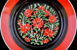 Hollóházi különféle tálak, tányérok, matricás, d:15-23,5 cm, összesen:9 db