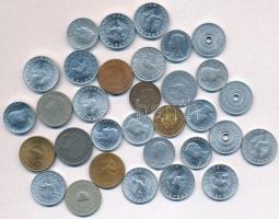 1926. 1f Br + 2f Br + 1947. 2f tombak + 1956-1973. 2f Al (3x)  + 1948-1973. 5f Al (9x) + 1915. 10f C...