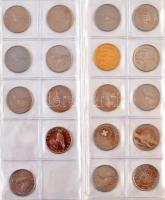 127db-os, modern magyar forint gyűjtemény, benne forgalmi emlékkiadások, közte 2005. 10Ft Cu-Ni &quo...