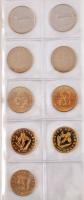 127db-os, modern magyar forint gyűjtemény, benne forgalmi emlékkiadások, közte 2005. 10Ft Cu-Ni &quo...