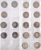 127db-os, modern magyar forint gyűjtemény, benne forgalmi emlékkiadások, közte 2005. 10Ft Cu-Ni &quo...