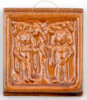 Vegyes porcelán és kerámia tálak, tányérok, falikép, összesen: 18 db, néhányon apró lepattanás,