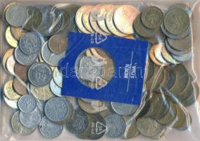 123db-os vegyes külföldi fémpénz, benne Szlovákia, Ciprus, Lettország, Szlovénia, Litvánia, Csehszlo...