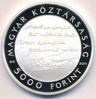 2011. 5000Ft Ag "Tóth Árpád" tanúsítvánnyal T:PP