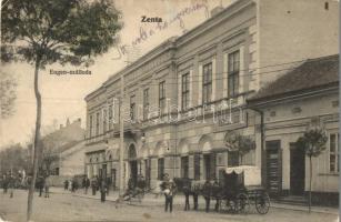 Zenta, Senta; Eugen szálloda, Bercel Leó üzlete / hotel, shop (EK)
