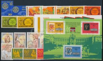 1980-1981 17 klf bélyeg + 3 klf blokk, 1980-1981 17 stamps + 3 blocks