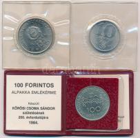 1980. 100Ft Ni "Szovjet-magyar közös űrrepülés" eredeti  vákumcsomagolásban + 1981. 10Ft N...