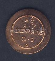 1705. Rézdenár utánveret "Rákóczi" T:1/2