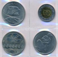 13db-os vegyes magyar fémpénz tétel, közte 1998. 200Ft Ag "Deák" (2x) T:1-2-