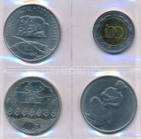 13db-os vegyes magyar fémpénz tétel, közte 1998. 200Ft Ag "Deák" (2x) T:1-2-