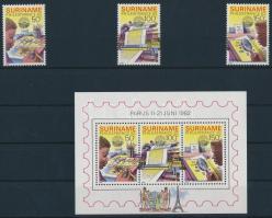 Nemzetközi bélyegkiállítás sor + blokk, International Stamp Exhibition set + block