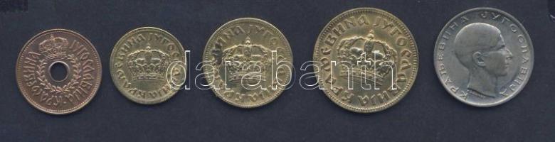 Jugoszlávia 1938. 25p, 50p, 1D, 2D, 10D T:2