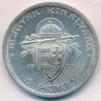 1938. 5P Ag "Szent István" T:2 
Adamo P8.1