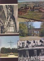 5 db képeslap Lidice Buchenwald és Prága