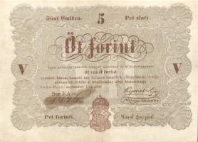 1848. 5Ft "Kossuth bankó" (8x) 2klf színben T:restaurált