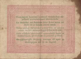 1848. 5Ft "Kossuth bankó" (4x) ritkább variánsú román szöveggel T:III,III/IV