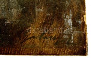 Gulácsy jelzéssel: Női portré. Olaj, karton, sérült, 54×36 cm