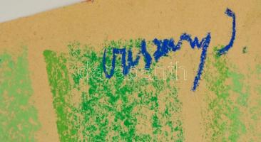 Vaszary jelzéssel: Barátnők. Pasztell, papír, 31×44 cm