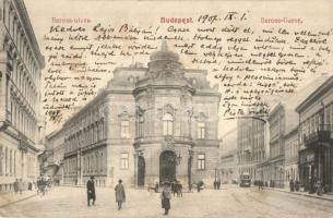 Budapest VIII. Baross utca, Wenckheim palota, villamos (EK)