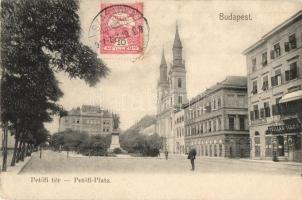 Budapest V. Petőfi tér, Carlton szálloda, Kocsis Pál és Csillag Illés üzlete, TCV card