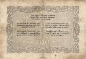 1848. 100Ft "Kossuth bankó" T:restaurált