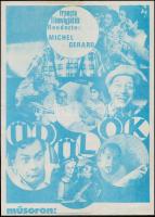 1977 Üdülők, francia filmvígjáték plakát, 41x30 cm
