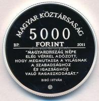 2011. 5000Ft Ag "Bibó István" tanúsítvánnyal T:PP