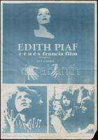 1976 Edith Piaf zenés francia film plakát, lyukas, 41x30 cm
