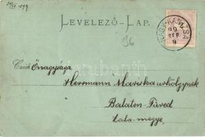 1899 Nagykanizsa, Deák tér, templom. Alt & Böhm kiadása (EB)