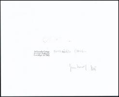 1986 Jankovszky György(1946-): Víkend ház IV., feliratozva, aláírt, pecséttel jelzett, részben színe...