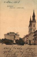 Budapest V. Petőfi tér és szobor